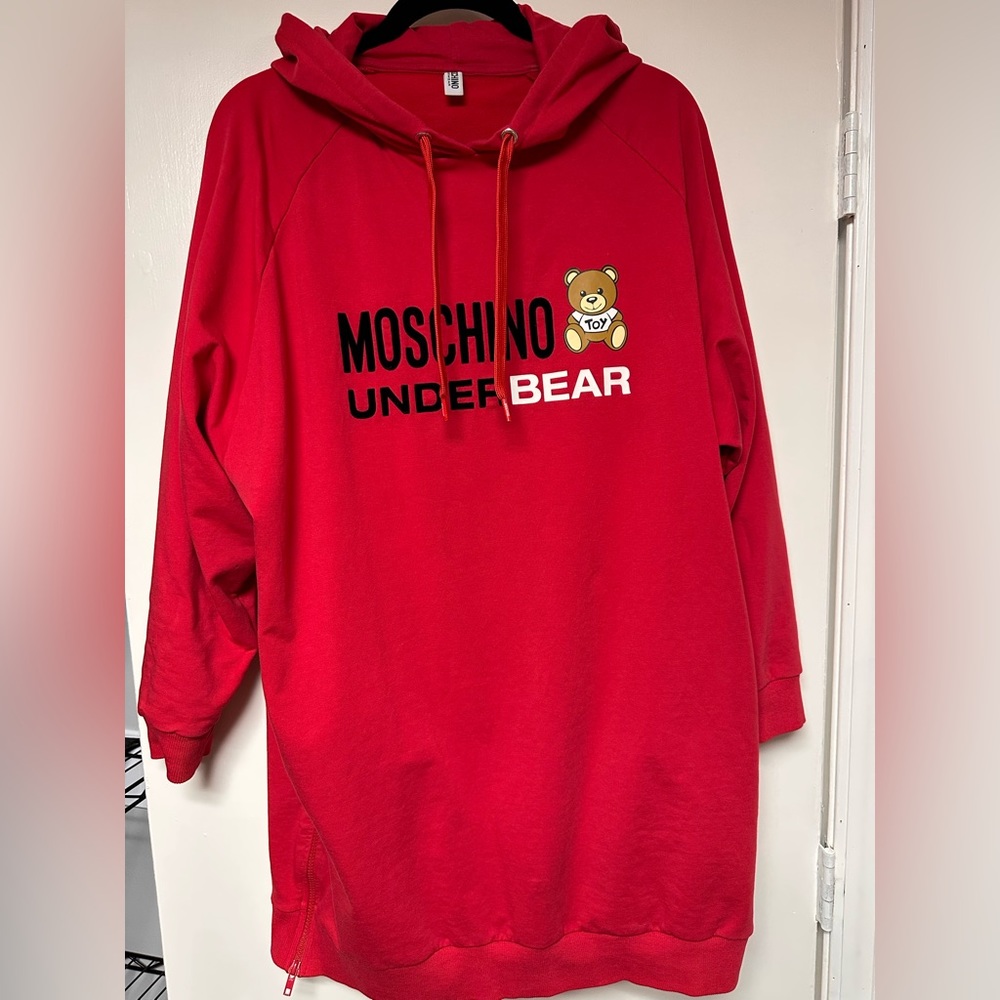 MOSCHINO sweatshirt hooded dress